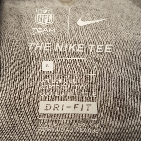 Denver Broncos Nike Dri Fit Shirt. Gray. - Picture 3 of 6